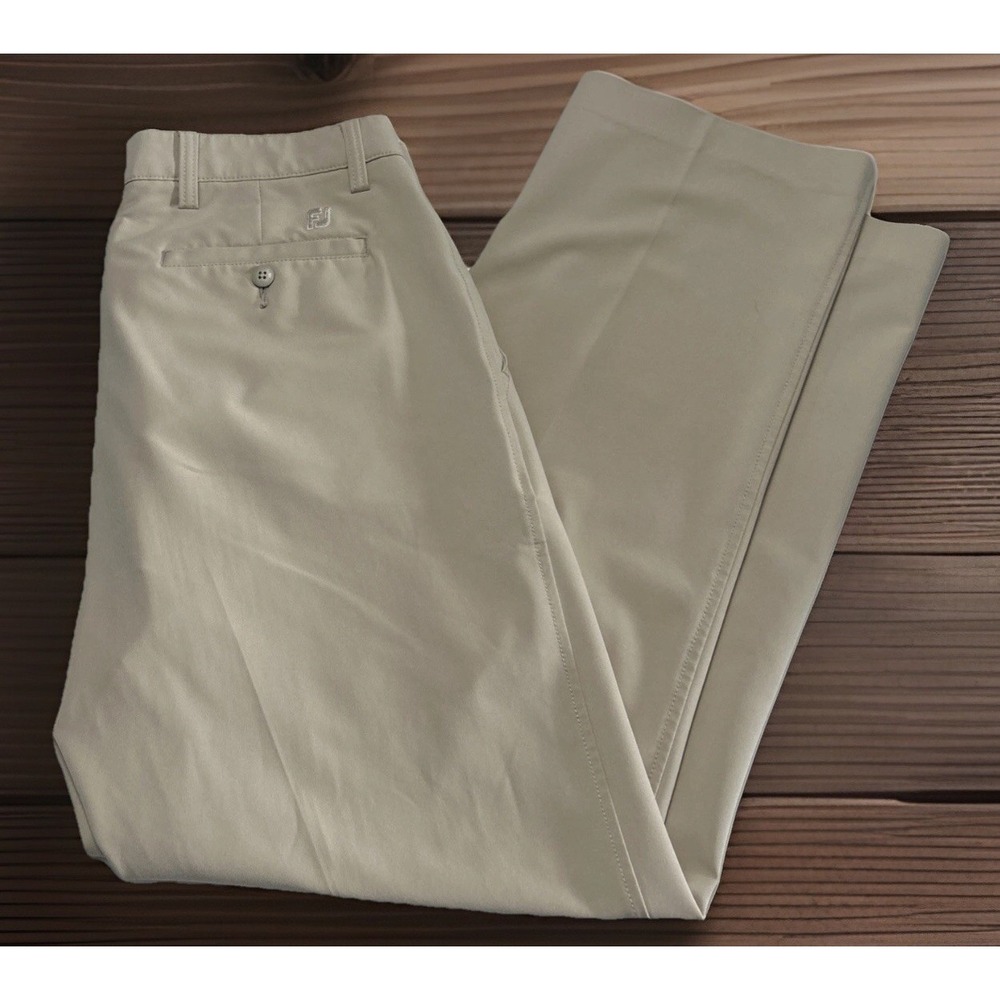FJ FootJoy Mens Performance‎ Chino Golf Pants Wicking Stretch Sz 34 34x30